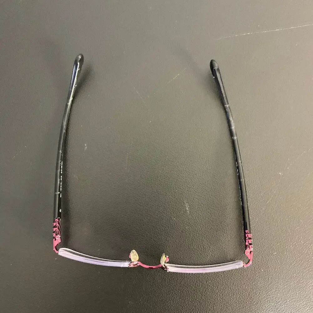 Vogue VO3813B 812 Purple Metallic Half Rim Rectangle Eyeglass Frames 51-17-135